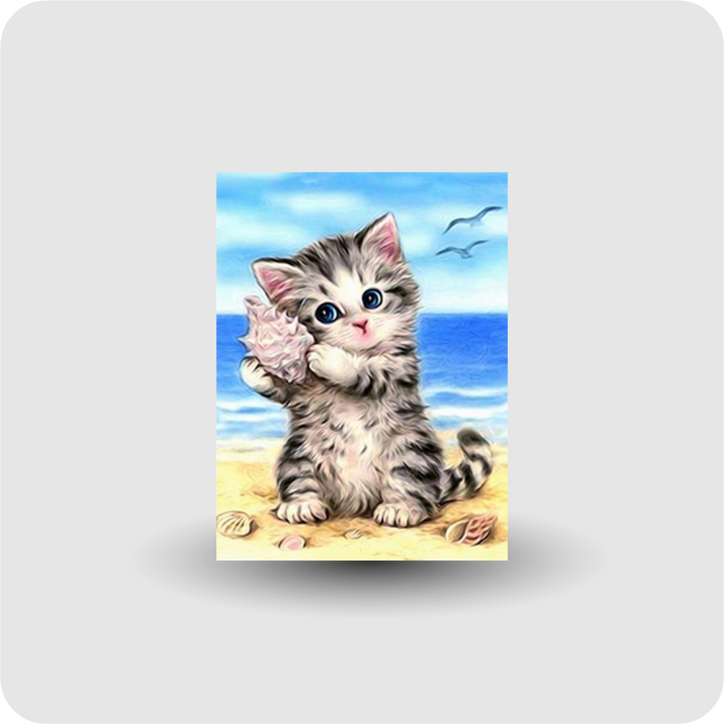Diamond Painting Katze Malerei Stickpackung