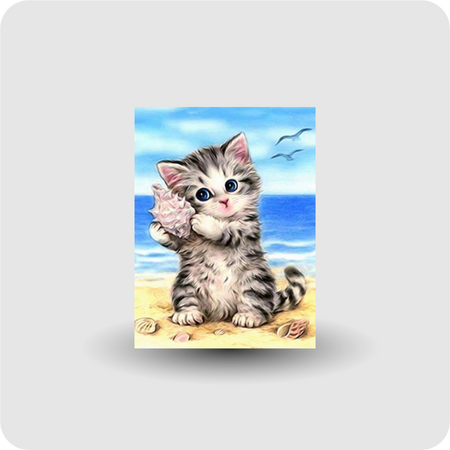 Diamond Painting Katze Malerei Stickpackung