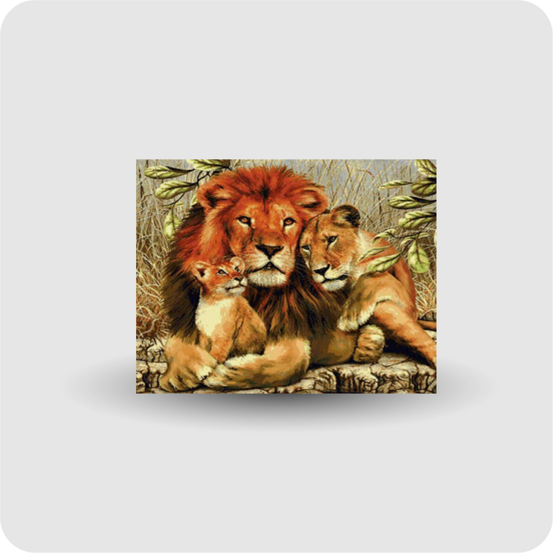 Diamond Painting Löwen Malerei Stickpackung