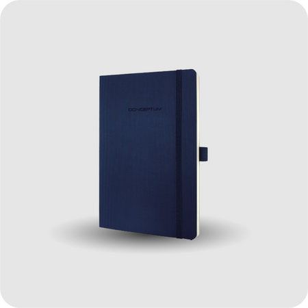 Sigel Notizbuch CONCEPTUM 135x210mm Softcover 194Seiten kariert blau