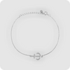 Armband 925 Silber rhodiniert Anhänger Anker + Zirkonia Echtschmuck maritim