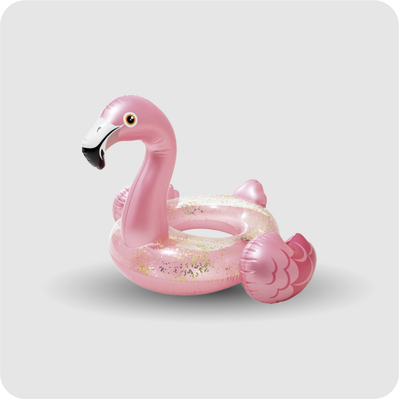 Schwimmreifen Flamingo Glitter 99x89x71cm