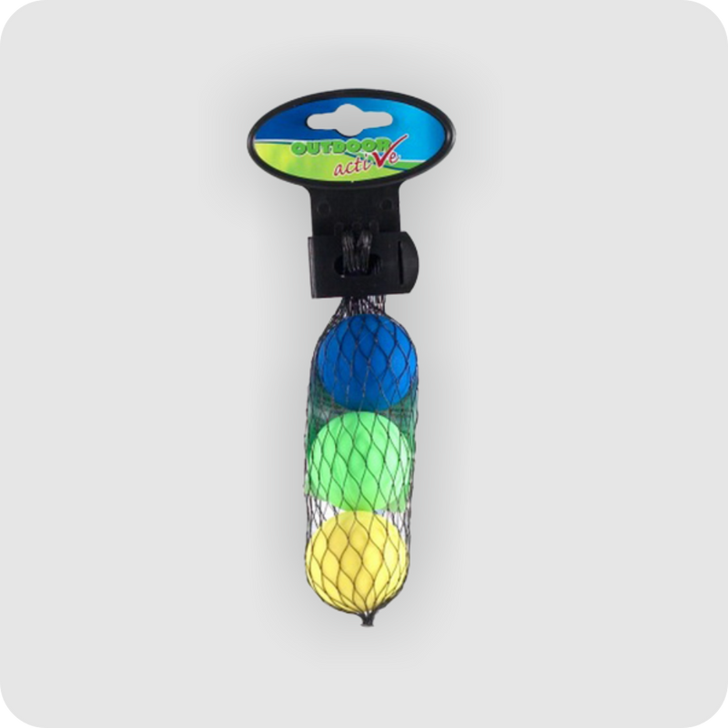 Beachball Ersatzbälle, 3 Stück im Netz, 1 Stück