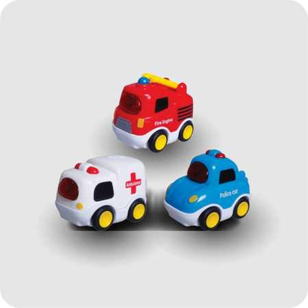 SpielMaus Baby Brum Brum Baby Flitzer, Lich & Sound, 3-fach sortiert, 1 Stück