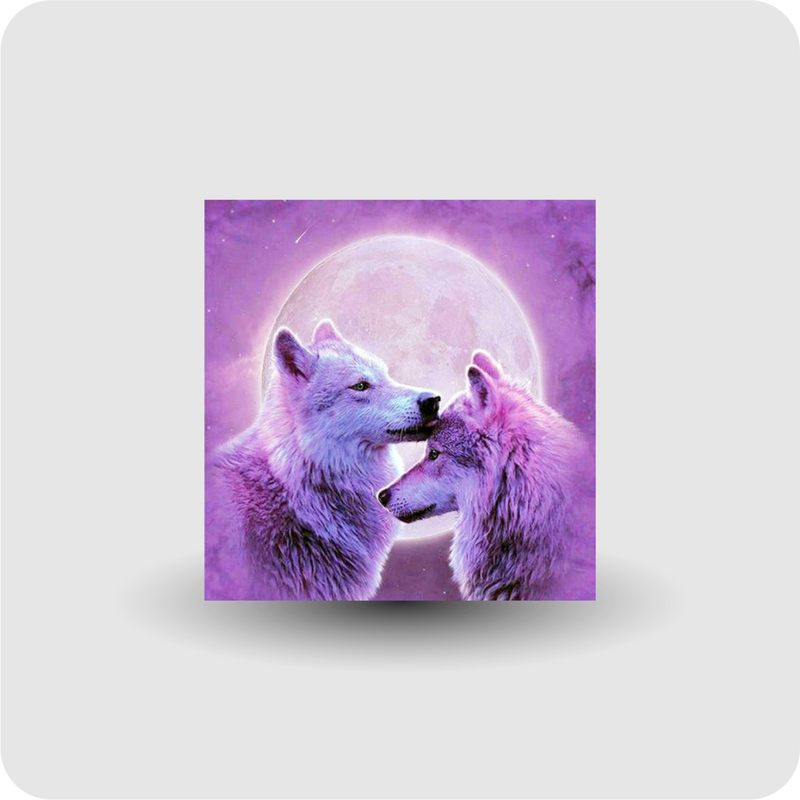 Diamond Painting Wölfe Malerei Stickpackung