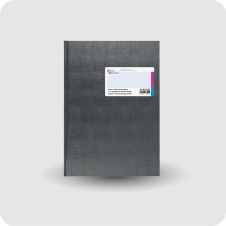König & Ebhardt Geschäftsbuch DIN A4 kariert anthrazit 144 Blatt