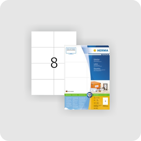 HERMA Etikett PREMIUM 4626 105x74mm weiß 1.600 St./Pack.