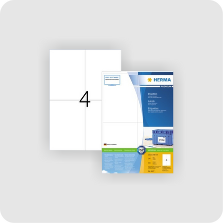 HERMA Etikett PREMIUM 4627 105x148mm weiß 800 St./Pack.