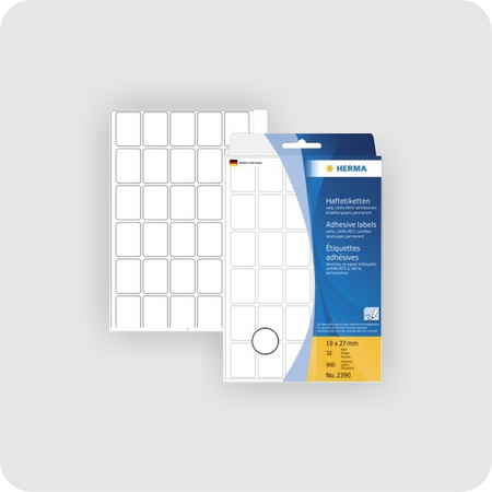 HERMA Etikett Vario 2390 19x27mm weiß 960 St./Pack.