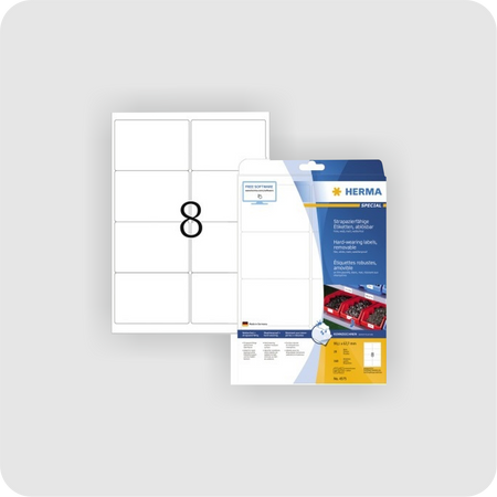 HERMA Folienetikett 99,1x67mm weiß 160 St./Pack.