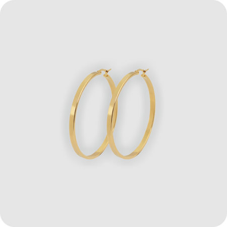 Creolen Edelstahl Ohrringe Edelstahlohrringe Edelstahlcreolen gold groß modern