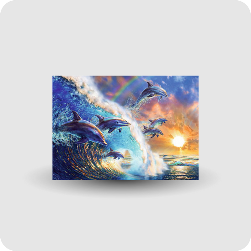 Diamond Painting Delfine Malerei Stickpackung groß