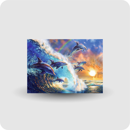 Diamond Painting Delfine Malerei Stickpackung groß